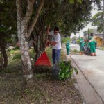  La empresa de aseo de Arauca EMAAR realizó jornada de limpieza en el barrio el Moriche. Separadores fueron recuperados y descontaminados.