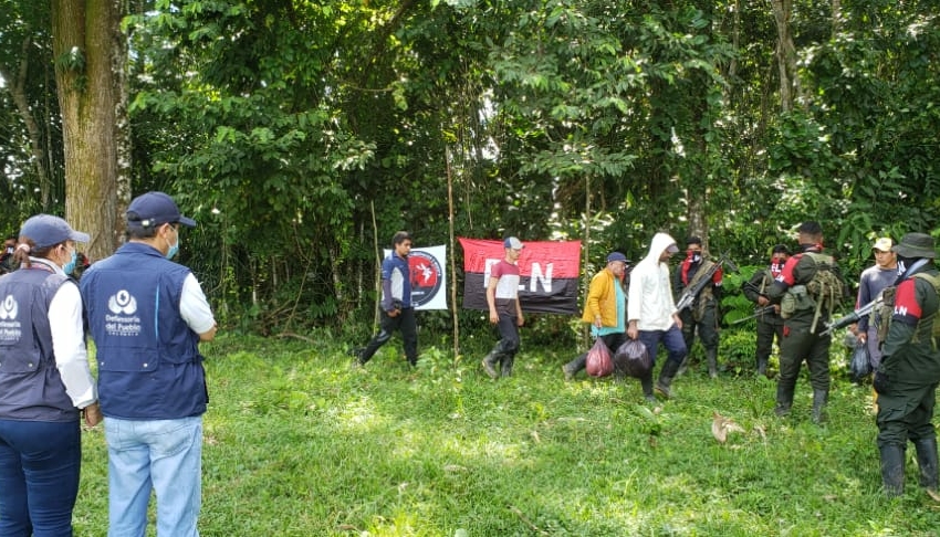  Fueron liberados los nueve campesinos secuestrados en Tame