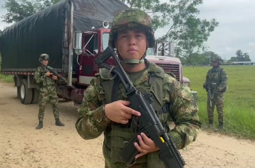  El Ejército Nacional restableció paso vehicular entre Cravo Norte y Arauca