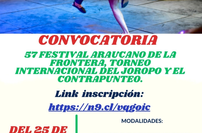  La Alcaldía de Arauca abre la convocatoria a los interesados en participar en el Festival Araucano de la Frontera en su edición número 57.