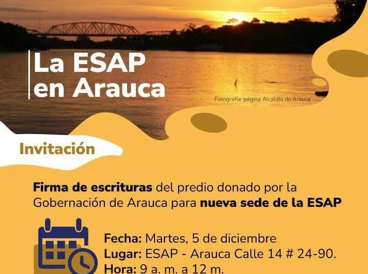  Se invita a la 👉🏽Firma de escrituras del predio donado por la Gobernación de Arauc